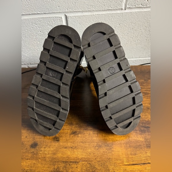 MICHAEL KORS Geller Patent Leather Rubber Wedge‎ Booties  black Size 7M - Picture 10 of 12